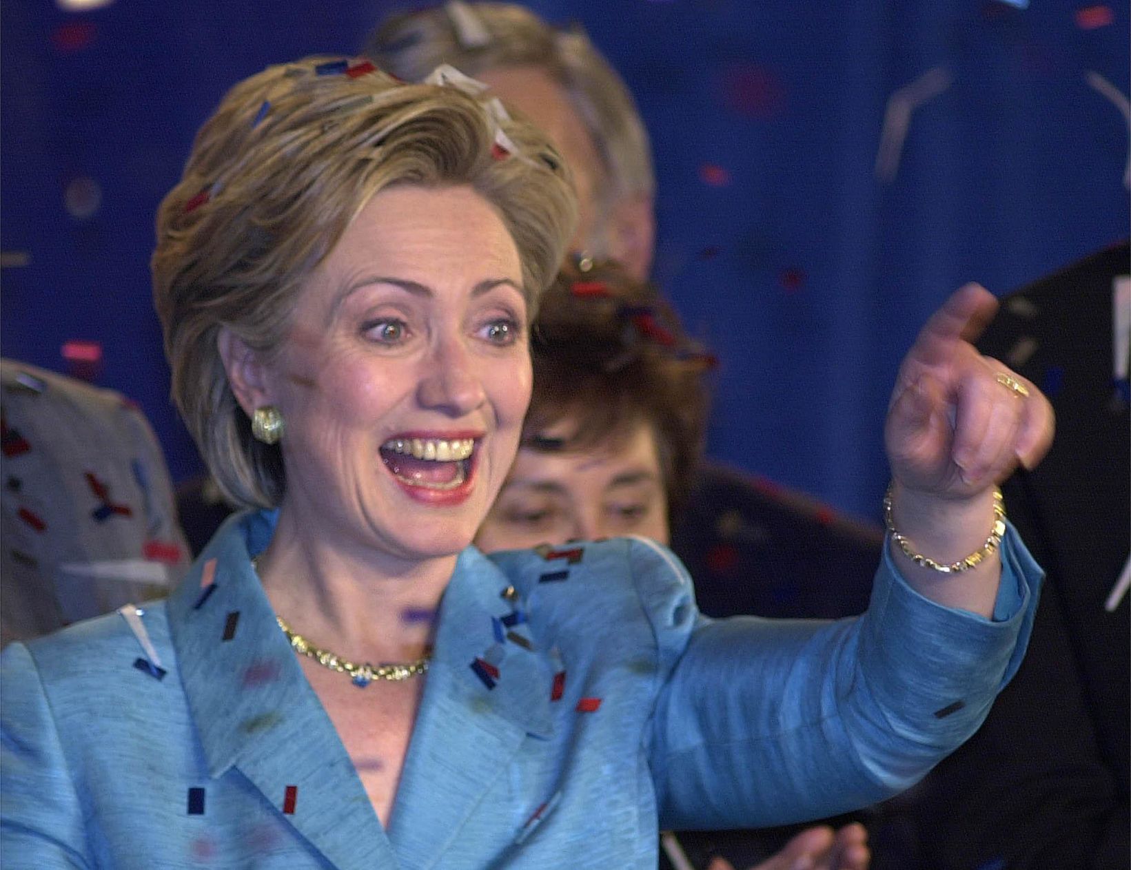 2001: First woman elected to Senate for New York
